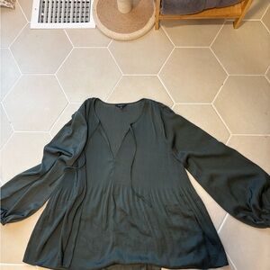 Lucky Brand Dark Green Women's Blouse